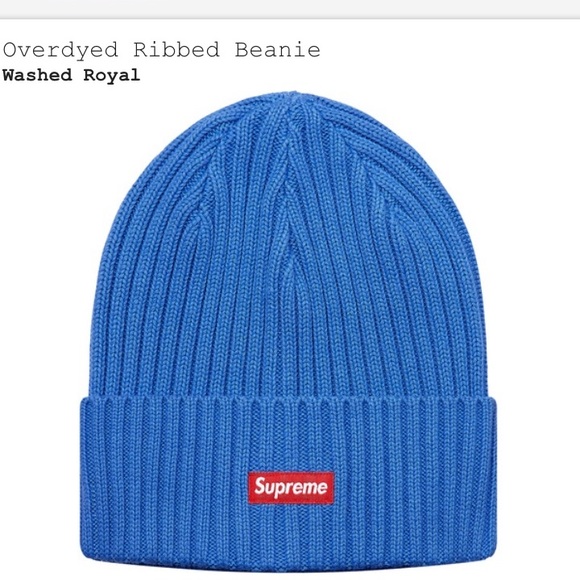overdyed ribbed beanie
